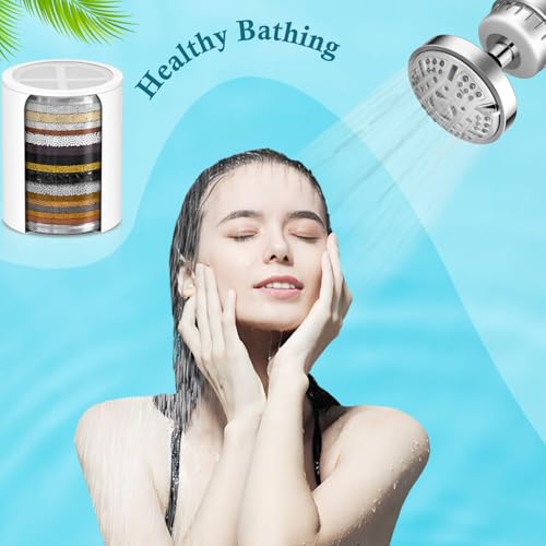 20 Stages Shower Filter Replacement Compatible with SR SUN RISE shower head