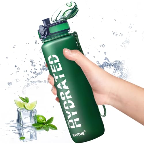 Water Bottle 32 oz Motivational Time Marker Tritan Bottle