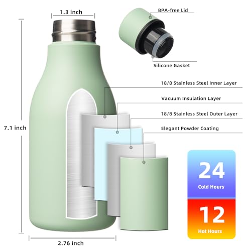12oz Insulated Water Bottle
