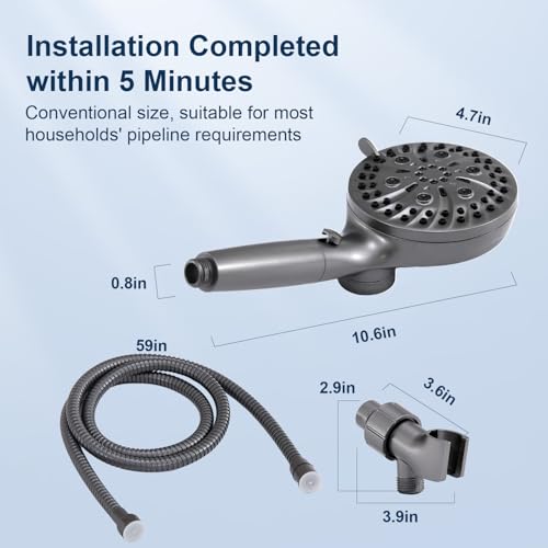 Filtered Shower Head with Handheld