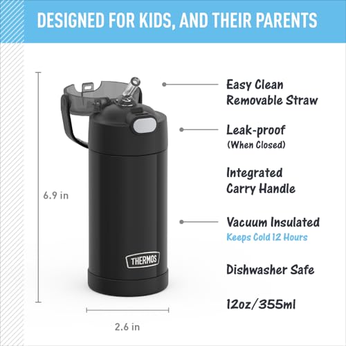 FUNTAINER Water Bottle with Straw