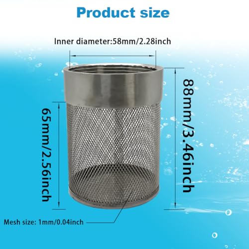 2inch 304 Stainless Steel Filter Head with Internal Thread Diameter of 58mm Connected to DN50 2