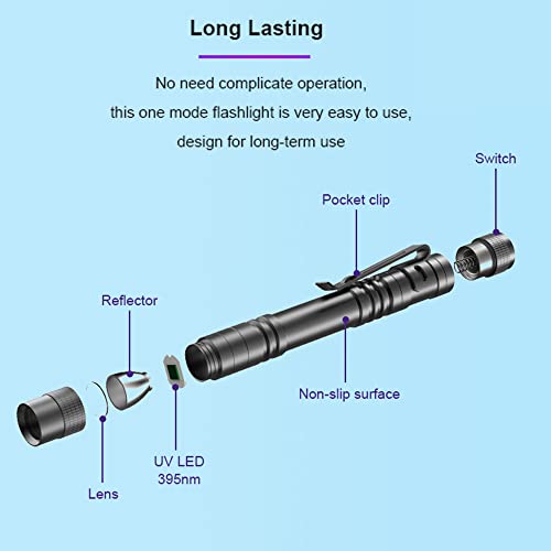 UV Black Light Flashlight