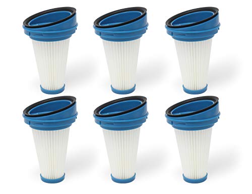 6 Pack Replacement Vacuum Dust Bin Filters for Black and Decker SVF11 Fits 2 (11 Count)