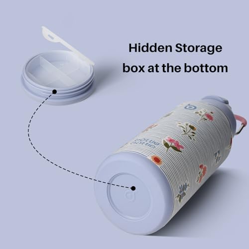 32oz Insulated Water Bottle with Pill Box