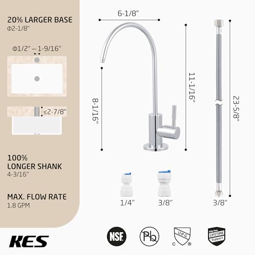 Water Filter Faucet for Kitchen Sink Reverse Osmosis Faucet Non