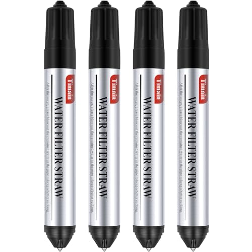4 Pack Mini Water Filter Straws