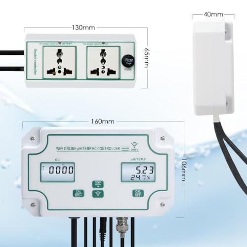 Smart EC pH Temperature Monitor for Hydroponics
