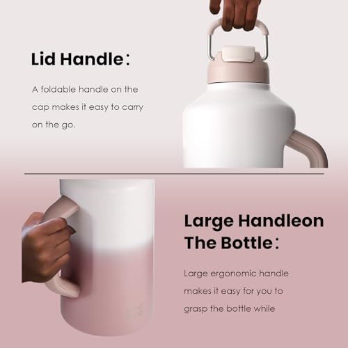 Insulated Water Bottle 64 oz Dual