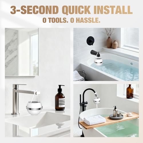 Bath Water Filter for Tub Faucet with Overflow