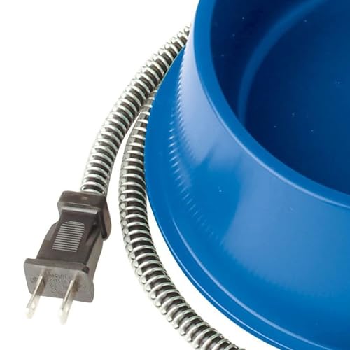 Farm Innovators 1 Quart Plastic Heated Pet Bowl with Anti Chew Cord and 25 Watts of Power for Rabbits (3 Count)