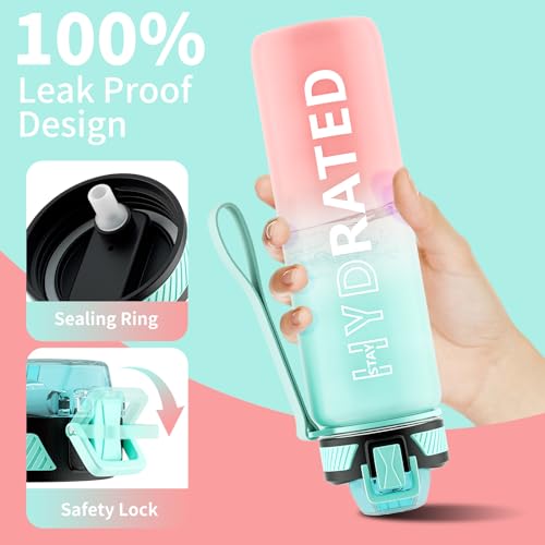 Water Bottle with Straw