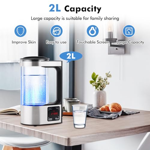 Upgraded Hydrogen Water Generator 110V with SPE and PEM Technology up to 1800 PPB