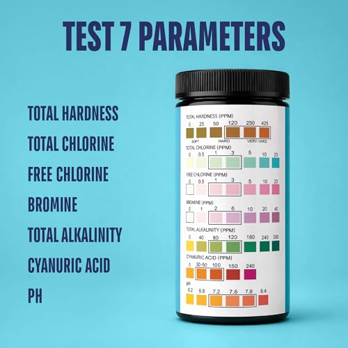 Pool Test Strips for Pools and Spas (100 Count)