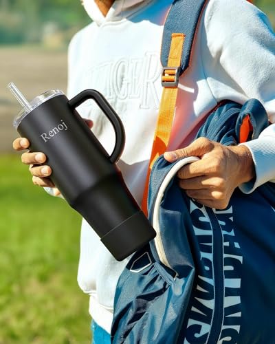 Insulated Mug 100% Spill Resistant Insulated Water Bottle for Iced Coffee & Hot Drinks