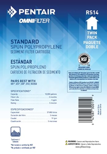 Pentair OMNIFilter RS14 Sediment Water Filter