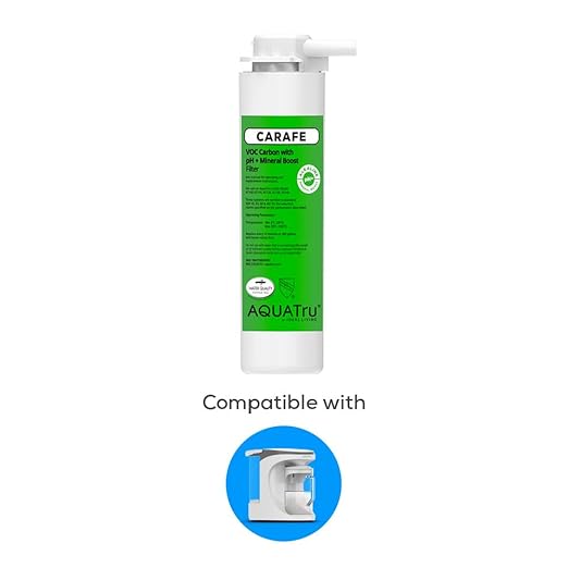 AquaTru VOC Replacement Filter with pH+ Mineral Boost for AquaTru Carafe