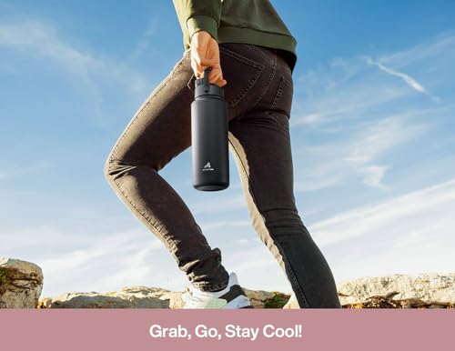 40 oz Insulated Water Bottle with 2