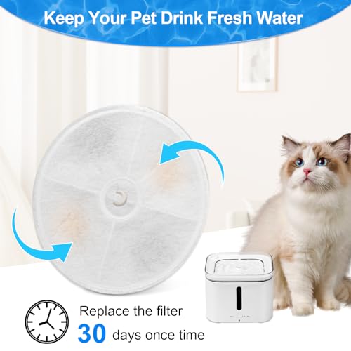 Upgraded Filter Units 3.0 for Cat Water Fountains E versweet 2S (10 Count)