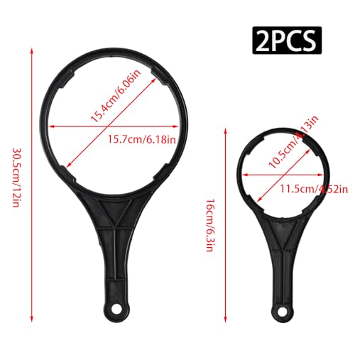 2 Pcs Water Filter Wrench for Big Blue Style Filter Housings 2 Sizes Water Filter Wrench for Whole House Filters