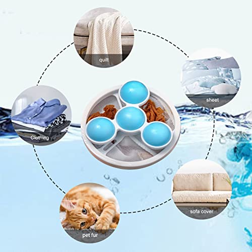 Hair Filter Bag Lint Catcher for Washing Machine Pet Hair Catcher 4 Pack (4 Count)