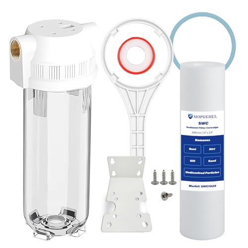 Whole House RV Water Filter Housing Clear