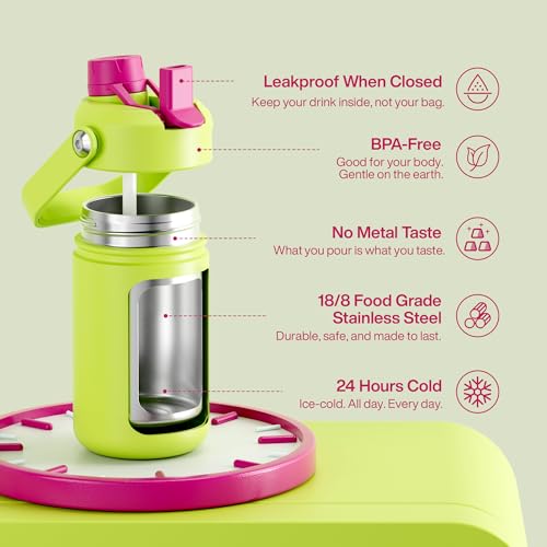 Kids Insulated Water Bottle with Straw