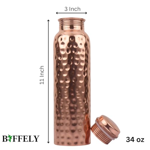 100% Pure Copper Water Bottle for Drinking