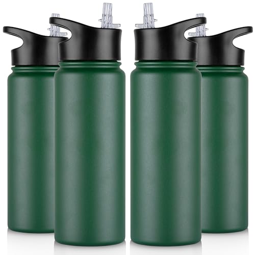 24 oz Insulated Water Bottle Bulk 4 Pack (4 Count)