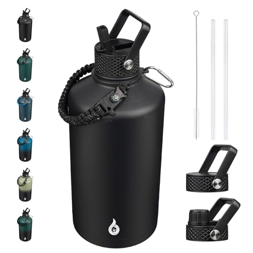 128oz Insulated Water Bottle with Straw Lid