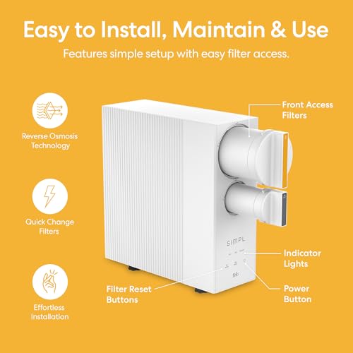SIMPL Reverse Osmosis Tankless Water Filter System for Clean Drinking Water