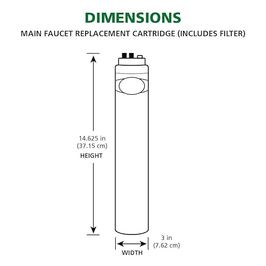 AO Smith Basic Direct Connect Under Sink Replacement Filter For AO-MF System - Carbon Block Filter Reduces Up To 99% Of 9 Harmful Contaminants - AO-MF-R