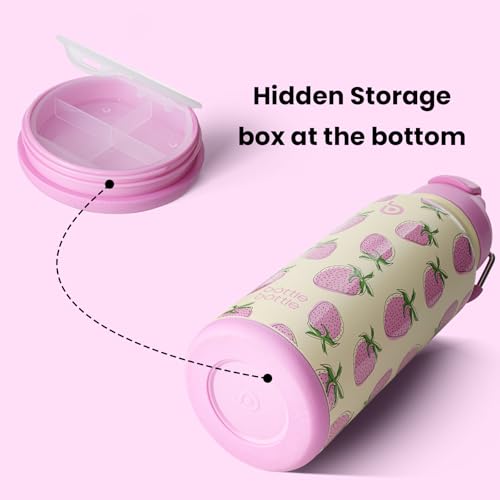 32oz Insulated Water Bottle with Pill Box