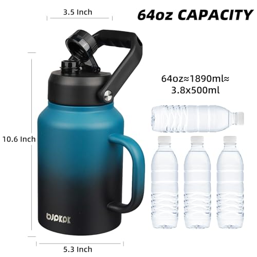 64oz Stainless Steel Water Bottle