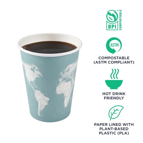 World Art Disposable Coffee Cups (50 Count)