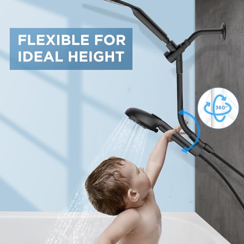 Dual Handheld Shower Head Combo