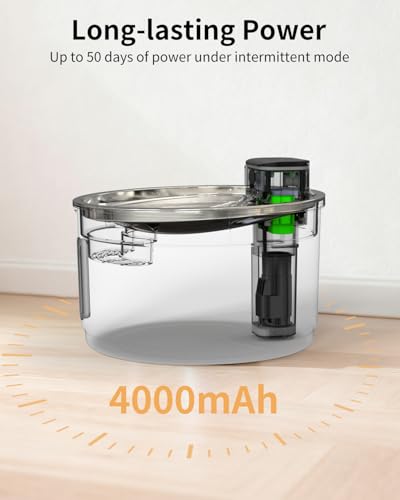 Cordless Cat Water Fountain Stainless Steel