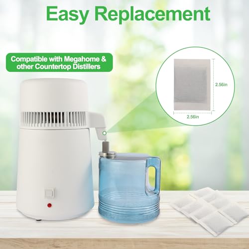 18 Pack of Countertop Distillers Water Filters Replacement Compatible with Megahome and CO (18 Count)