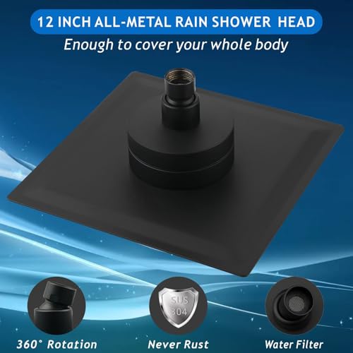 Rain Shower Head with Filtered