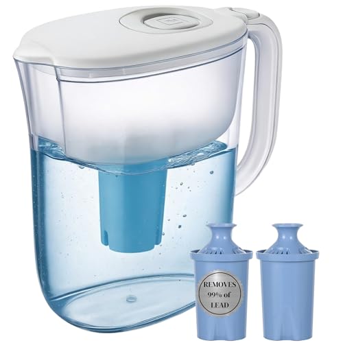 10 Cup Water Filter Pitcher & 2 Longlast Filters