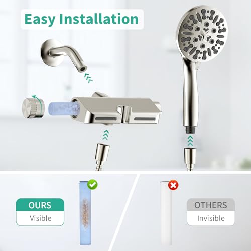 Filtered Shower Head with Handheld Combo