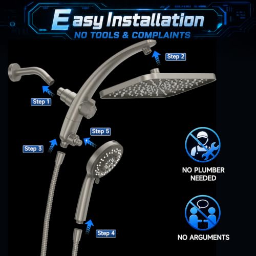 12" Rain Shower Head with Handheld