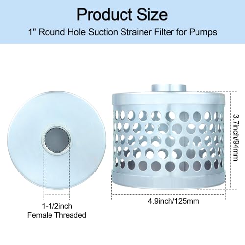 Carbon Steel Round Hole Suction Strainer Filter for Water Pumps