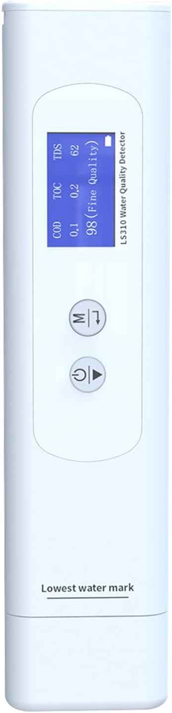 Water Tester, TDS Tester 6 in 1 Professional Digital Water Quality, COD/TOC/TDS/UV275/EC/Temp for Drinking, Tap, Well, Swimming Pool,Hydroponics, Aquarium, RO/DI System