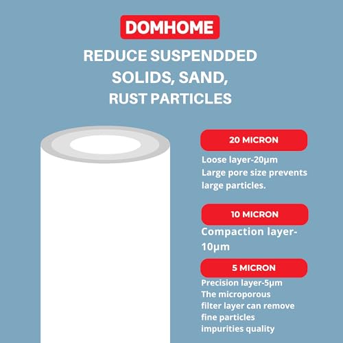5 micron water filter 10 x 2.5 whole house water filter cartridge (4 Count)