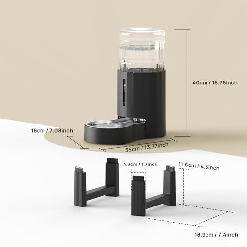 Elevated Dog Water Bowl Dispenser for Large Dogs