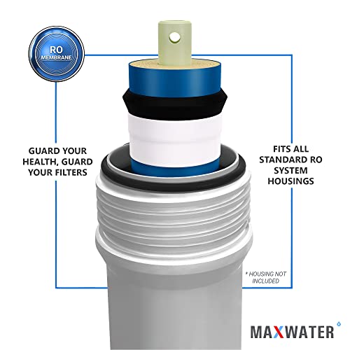50 GPD Reverse Osmosis RO Membrane Under Sink Drinking Water Filter Purifier System (5 Count)