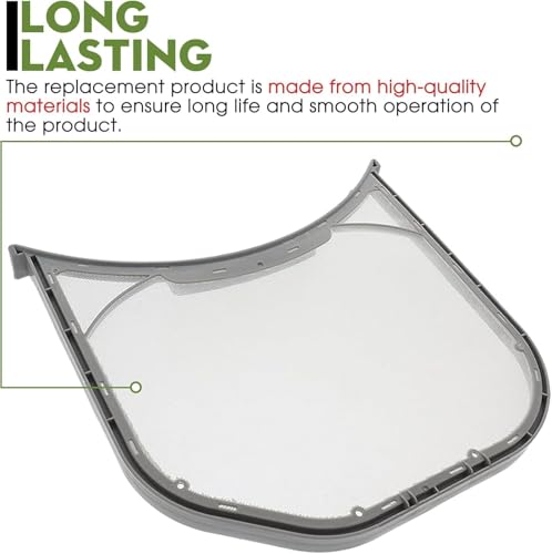 2PC Stainless Steel Dryer Lint Filter for LG DLE3500W00 DLGX4271W DLEX3500W