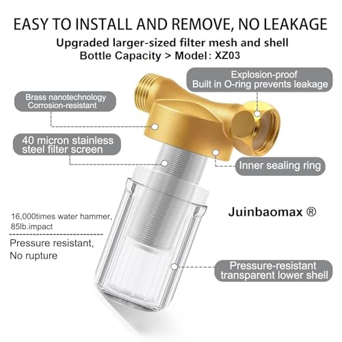 XZ01 Reusable Brass Washing Machine Water Filter