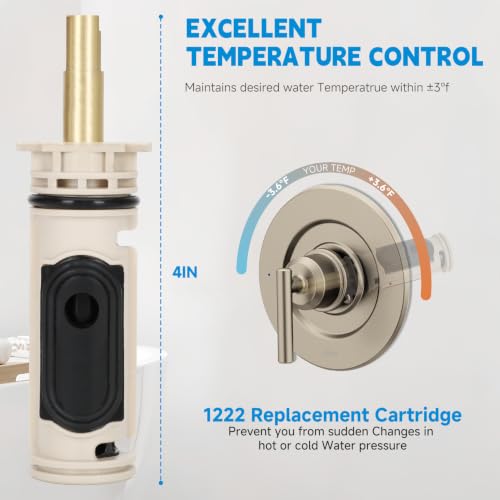 1222 1222B Replacement Cartridge for Moen Single Handle Shower trim Brass